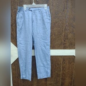 Lauren Ralph Lauren Blue 100% Linen Pants Mens 31/30
